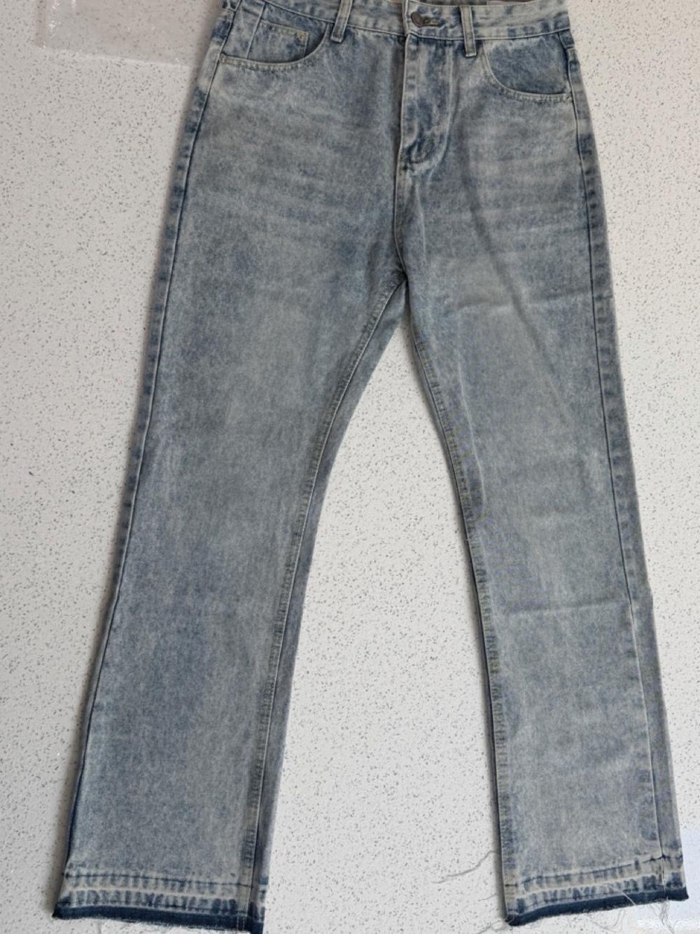 Gallery Dept Light Gray Washed Straight Jeans